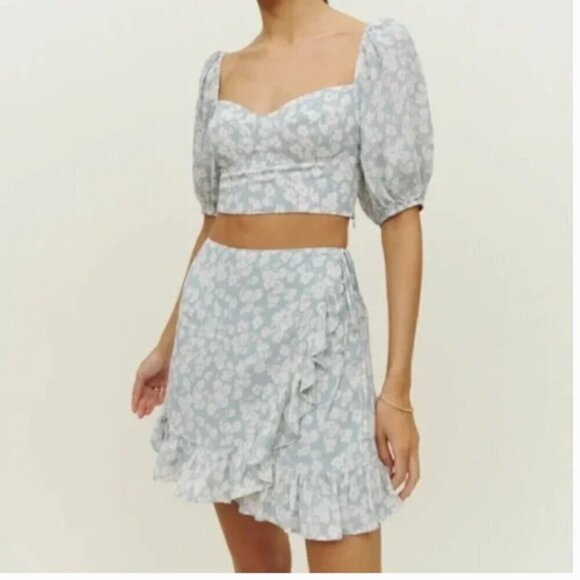 Reformation Sinead Floral Two-Piece Set - Size 2 - 4 - Picture 1 of 3